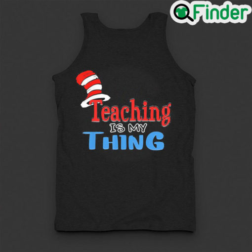 Original teaching is my things Dr Teacher Red And White Stripe Hat Tank Top