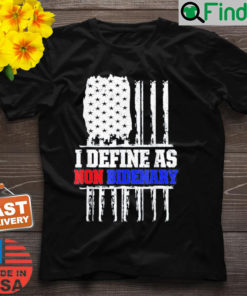 Patriotic I Define As Non Bidenary Anti Biden American Flag Shirt