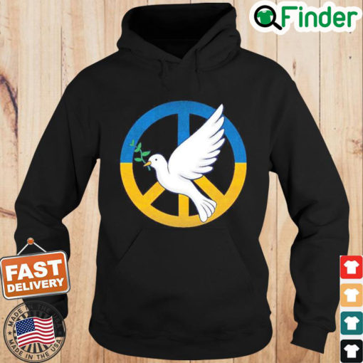 Peace In Ukraine Dove Stand With Ukraine Support Ukraine Hoodie