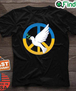 Peace In Ukraine Dove Stand With Ukraine Support Ukraine T Shirt