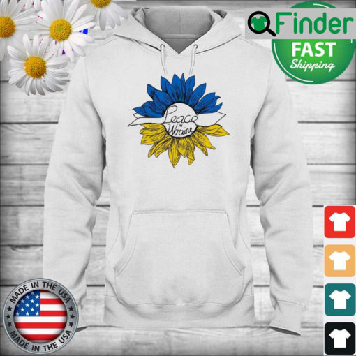 Peace In Ukraine Sunflower Stand With Ukraine Anti War Love Ukraine Hoodie