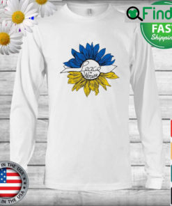 Peace In Ukraine Sunflower Stand With Ukraine Anti War Love Ukraine Long Sleeve