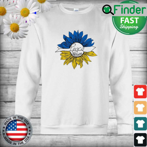 Peace In Ukraine Sunflower Stand With Ukraine Anti War Love Ukraine Sweatshirt