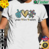 Peace Love Autism Peace Hand Heart Puzzle T Shirt