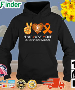 Peace Love Cure Multiple Sclerosis Awareness Hoodie