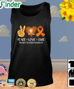 Peace Love Cure Multiple Sclerosis Awareness Tank Top