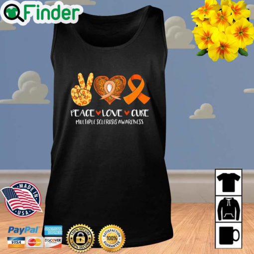 Peace Love Cure Multiple Sclerosis Awareness Tank Top