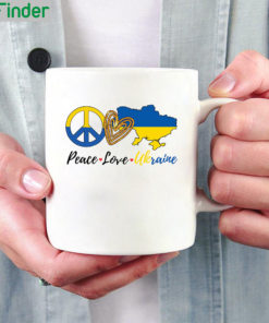 Peace Love Ukraine I Stand With Mug