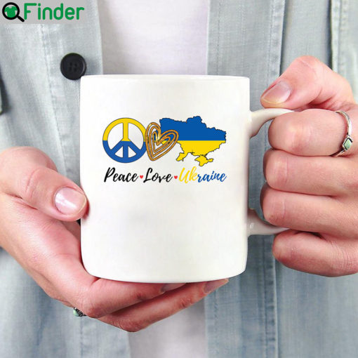 Peace Love Ukraine I Stand With Mug