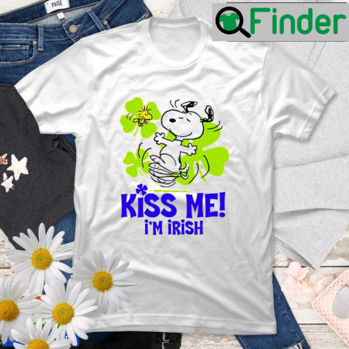 Peanuts St Patricks Day Kiss Me Im Irish T Shirt