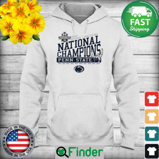 Penn State 2022 Division I 10X Wrestling NCAA National Champions 1953 2022 Hoodie