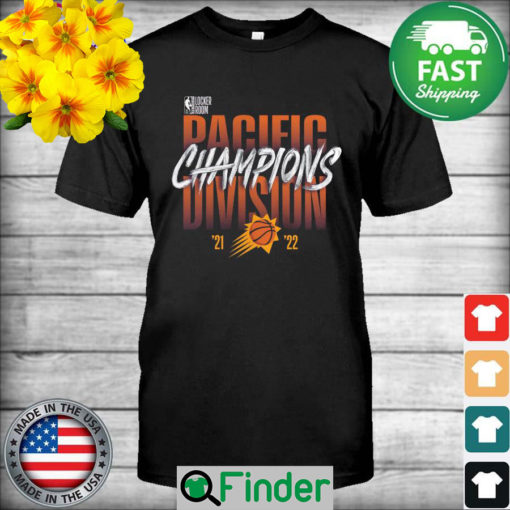 Phoenix Suns 2022 Pacific Division Champions Locker Room T Shirt