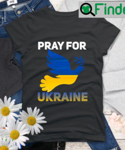 Pray For Ukraine Ukrainian Trident Coat of Arms Shirt