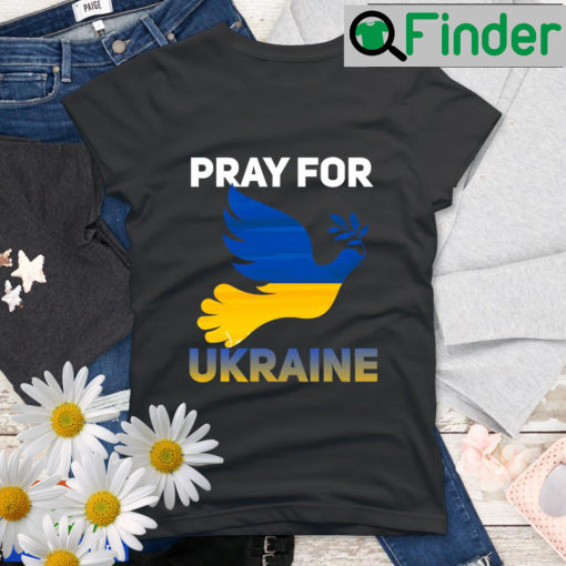 Pray For Ukraine Ukrainian Trident Coat of Arms Shirt