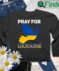 Pray For Ukraine Ukrainian Trident Coat of Arms Sweatshirt