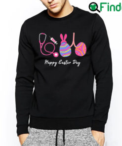 Premium Bunny Egg Lungs Respiratory Nurse Therapist Happy Easter Day Sweatshirt