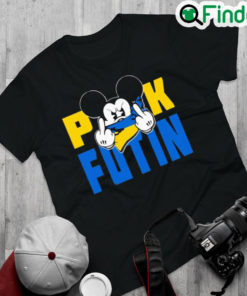 Premium mickey mouse face mask Ukraine flag Puck Futin Shirt