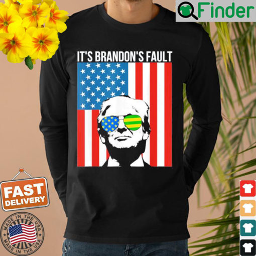 Pro Trump American Flag Sunglasses Funny Anti Joe Biden Sweatshirt