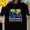 Proud Stepmom World Down Syndrome Awareness Socks Hands Shirt