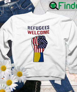 Puck Futin Refugees Welcome Ukraine Sweatshirt