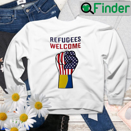 Puck Futin Refugees Welcome Ukraine Sweatshirt