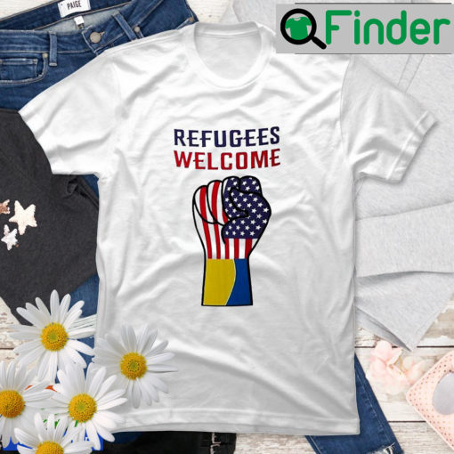 Puck Futin Refugees Welcome Ukraine T Shirt