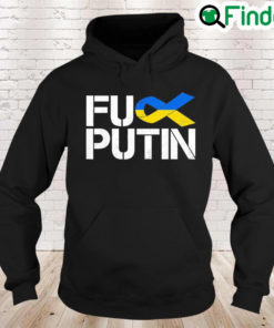 Puck Futin Ukraine Ribbon Stand With Ukraine Support Ukraine Peace Ukraine Hoodie