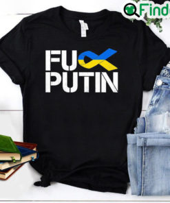 Puck Futin Ukraine Ribbon Stand With Ukraine Support Ukraine Peace Ukraine Shirt