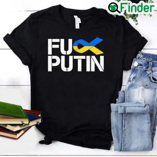 Puck Futin Ukraine Ribbon Stand With Ukraine Support Ukraine Peace Ukraine Shirt