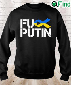 Puck Futin Ukraine Ribbon Stand With Ukraine Support Ukraine Peace Ukraine Sweatshirt