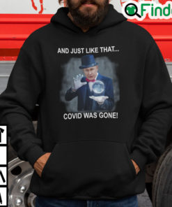 Putin Magician And Just Like That Covid Was Gone Hoodie