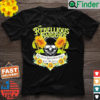 Rebellious Gardener Cute Skull Sunflower T Shirt