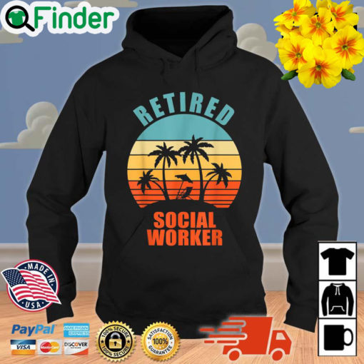 Retired Social Worker Vintage Hoodie