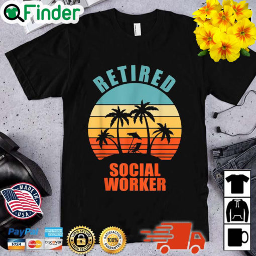 Retired Social Worker Vintage Shirt