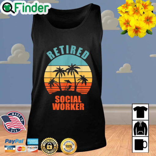 Retired Social Worker Vintage Tank Top