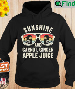 Retro Sunshine And Carrot Ginger Apple Juice Summer Juice Hoodie