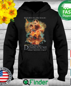 Return to the magic Fantastic Beasts The Secrets Of Dumbledore where the story starts signatures Hoodie