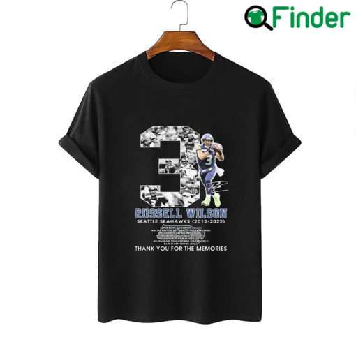 Russell Wilson Seattle Seahawks 2012 2022 Shirt