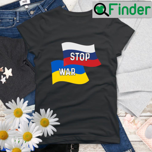 Russia Ukraine Stop War Flag Shirt