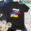 Russia Ukraine Stop War Flag T Shirt