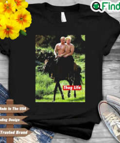 Russian Putin Riding A Horse With Donald Trump Shirt