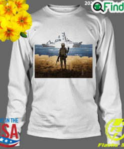 Russian Warship Go Fuck Yourself Stamp Long Sleeve