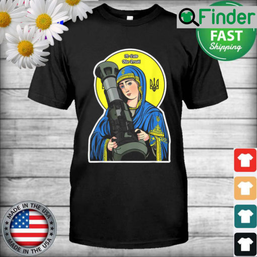 Saint Javelin Saint NLA I Stand With Ukraine Ukraine Flag T Shirt