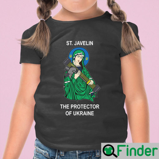 Saint Javelin The Protector Of Ukraine Pray For Ukranian T Shirt