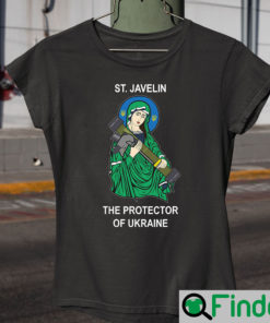 Saint Javelin The Protector Of Ukraine Pray For Ukranian TShirt