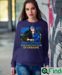 Saint Javelin The Protector Of Ukraine Stop War Shirt