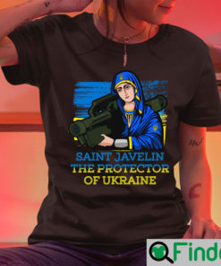 Saint Javelin The Protector Of Ukraine Stop War T Shirt