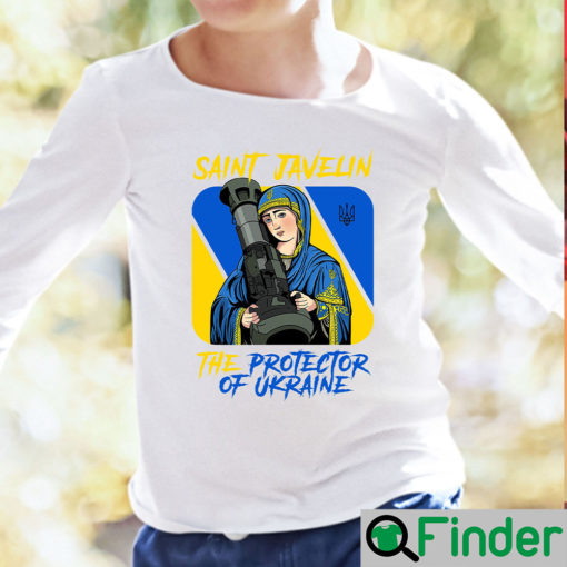 Saint Javelin The Protector Of Ukraine Sweatshirt Peace Love Ukrainian2