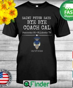 Saint Peter says bye bye coach cal Peacocks 85 vs Wildcats 79 with 2022 shirt