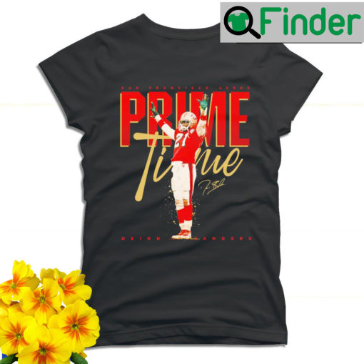 San Francisco 49ers Deion Sanders Prime Time signature T shirt